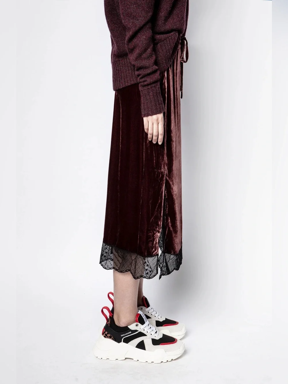 Zadig & Voltaire Velvet Skirt Size 38